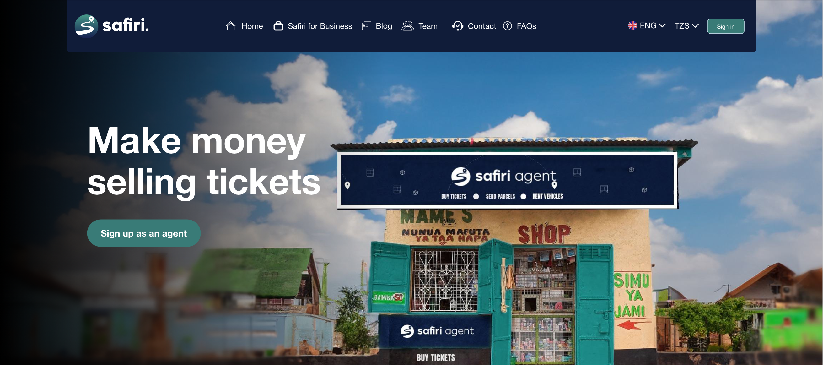 Safiri selected screen